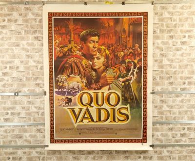 Quo Vadis Oversized French One Sheet Movie Poster - Linen Backed. Starring Robert Taylor and 