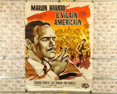 Le Vilain Americain Oversized French One Sheet Movie Poster (1963). US Translation "The Ugly 