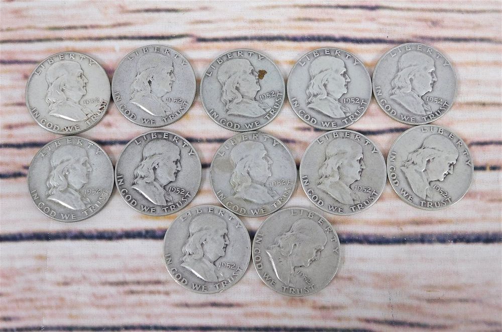 Lot 159: Group of Benjamin Franklin Half Dollars