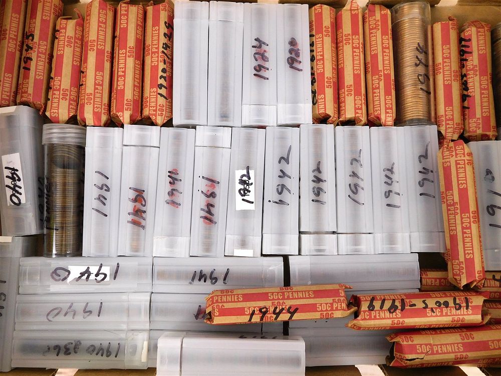 Lot 210: 50 Rolls Pennies