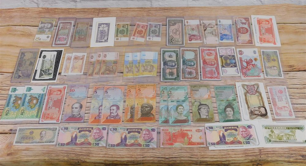 Lot 217: Group of Foreign Currency