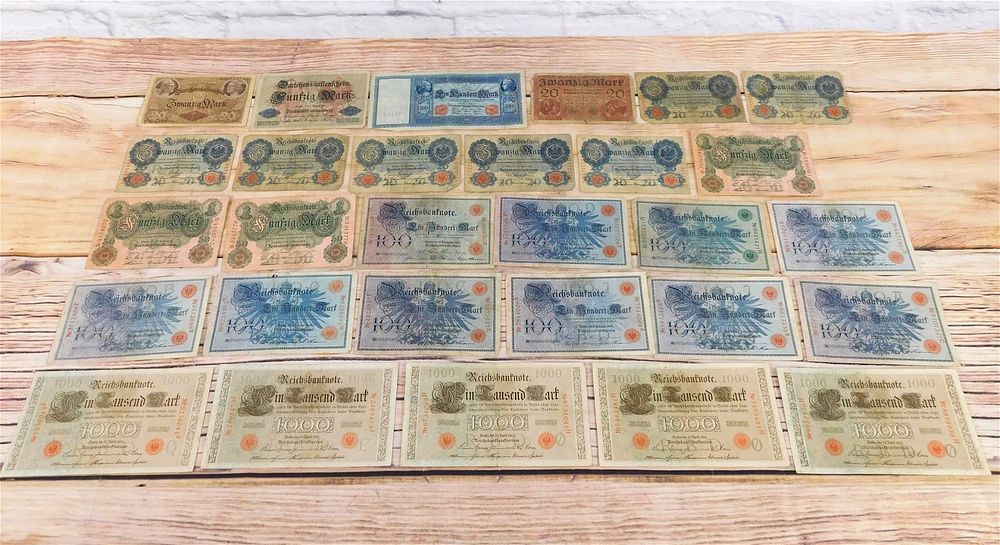 Lot 222: Group of Early German Currency