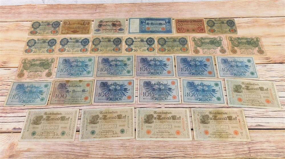 Lot 223: Group of Early German Currency