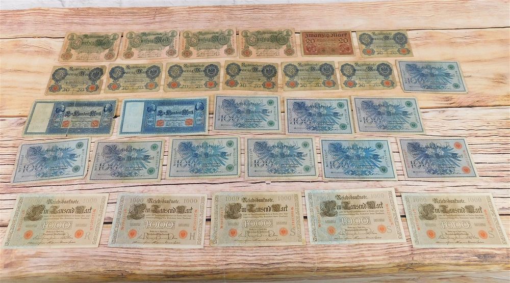 Lot 225: Group of Early German Currency