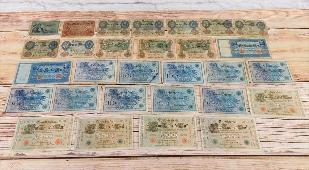 Lot 227: Group of Early German Currency