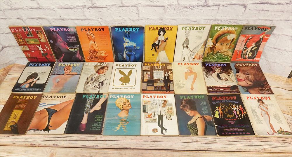 Lot 310: Complete Run of 1962 & 1963 Playboy Magazines