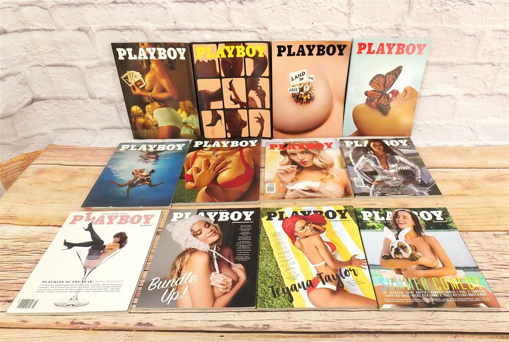Lot 339: Complete Run of 2018 & 2019 Playboy Magazines