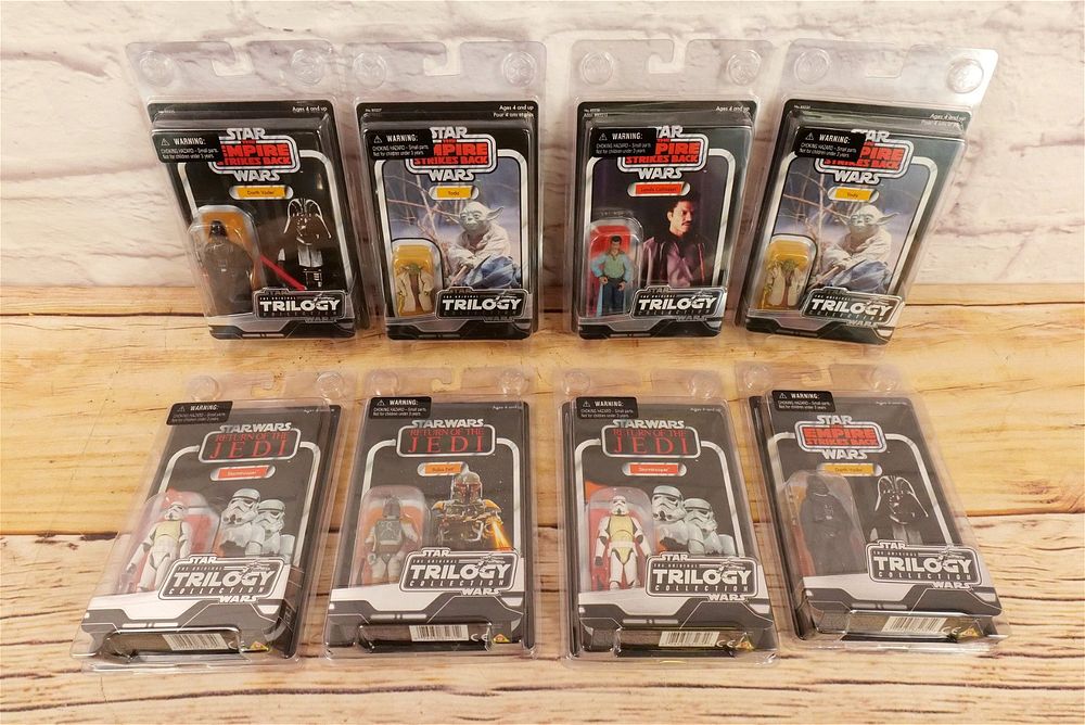 Lot 256: Lot of 8 Star Wars Trilogy Collection Action Figures
