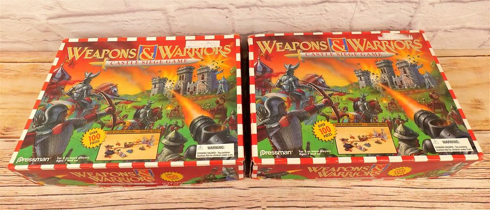 Lot 155: Lot of 2 Weapons & Warriors Castle Siege Games