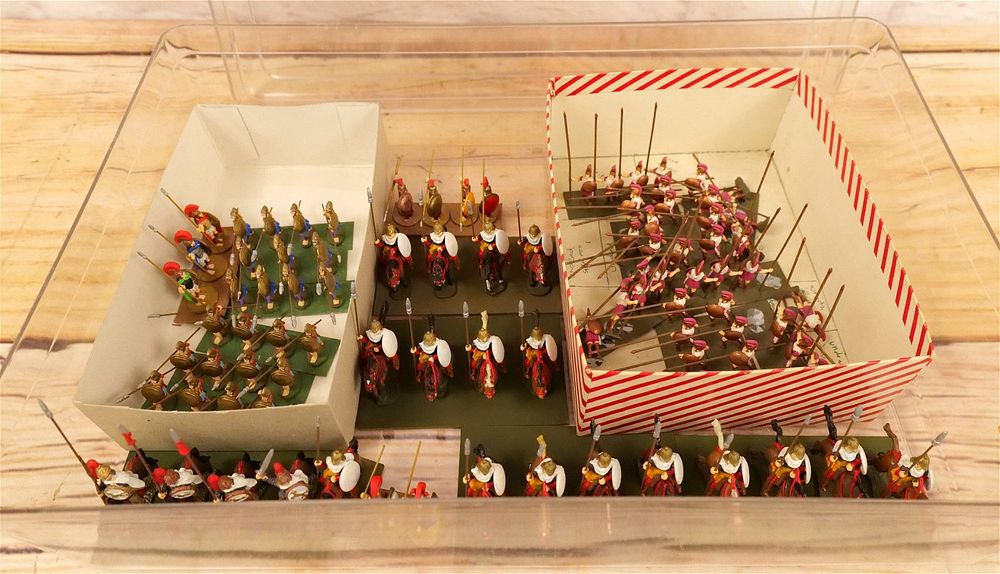 Lot 197: Lot of Custom Hand painted Spearmen Figures
