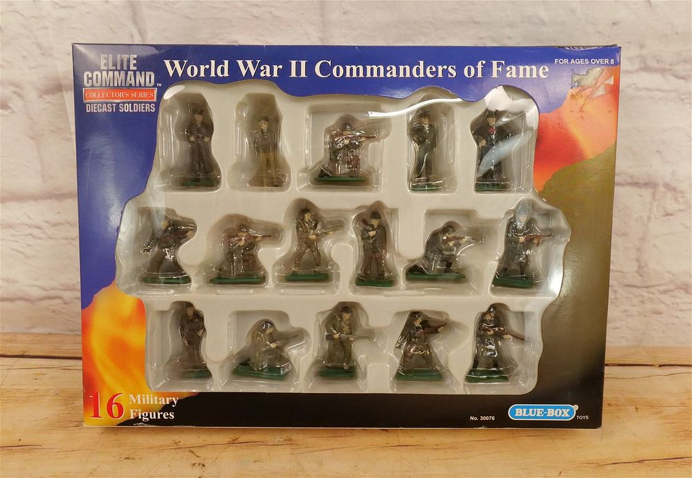 Lot 223: Elite Command WWII Commanders of Fame Diecast Soldier Set
