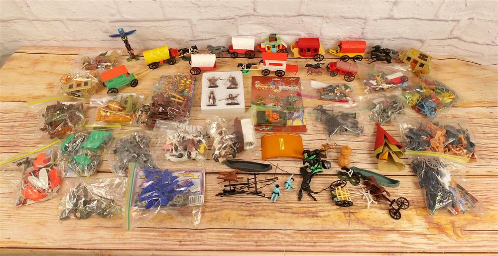 Lot 262: Lot of Mostly Western Plastic Toys and Accessories
