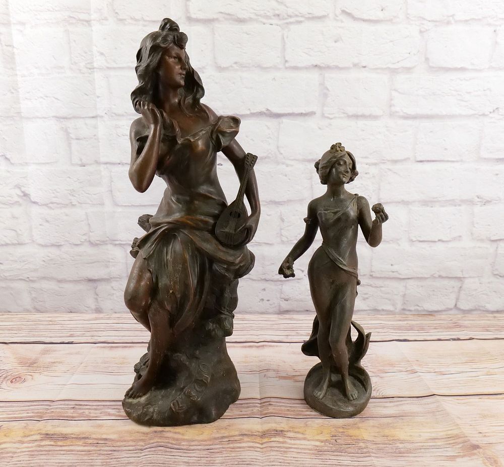 Lot 213: Group Lot of 2 Metal/Spelter French Figurines