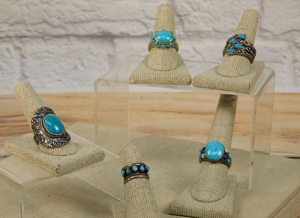 Lot 175: Group of Southwest Style Rings