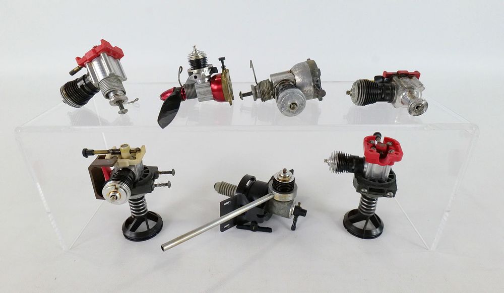 Lot 151: Lot of 7 Vintage Cox Engines