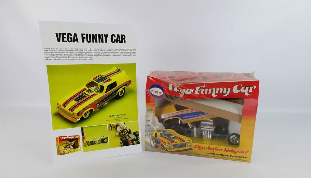 Lot 160: Cox Vega Funny Car Gas Powered Fast Action Dragster