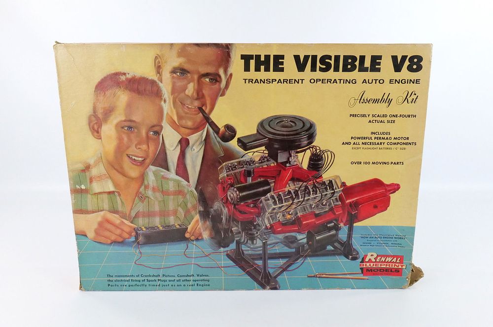 Lot 190: The Visible V8 Transparent Operating Auto Engine Assembly Kit