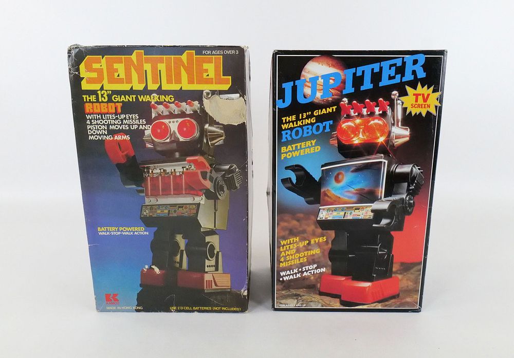 Lot 201: Lot of 2 Battery Operated Vintage Robots
