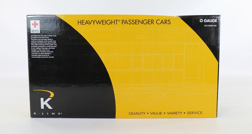 Lot 224: K-Line American Red Cross O Gauge Passenger Car Set