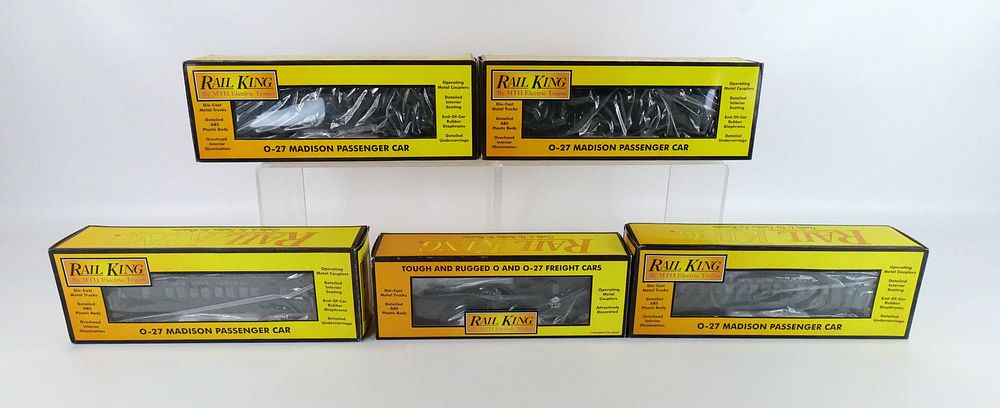 Lot 243: Lot of 5 M.T.H. Rail King NYC Trains
