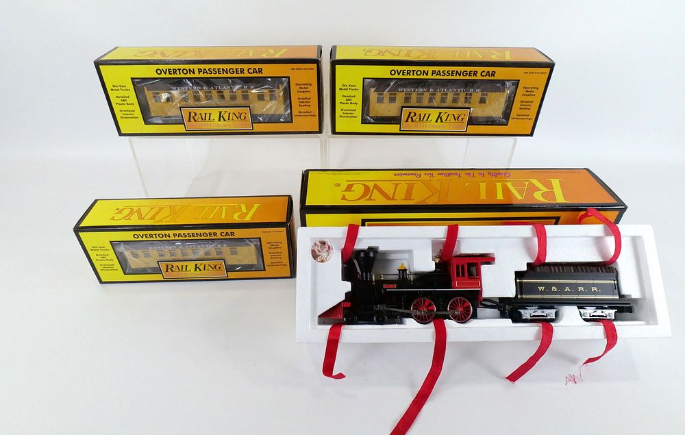 Lot 244: Lot of 4 M.T.H. Rail King W.A.R.R. Trains