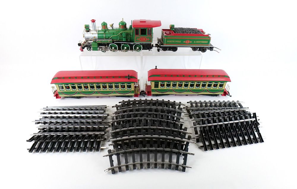 Lot 301: Bachmann North Pole and & Southern Express G Scale Train Set