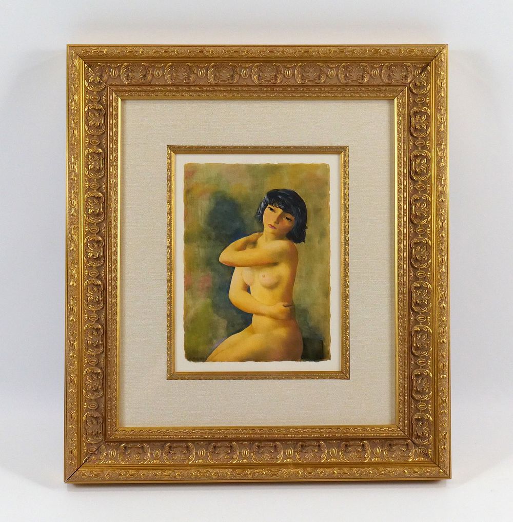 Lot 196: Hand Colored Lithograph by Moise Kisling