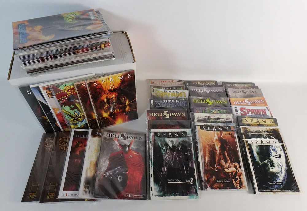 Lot 156: Short Box of Spawn Comics