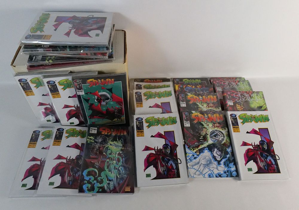Lot 165: Short Box of Spawn Comics