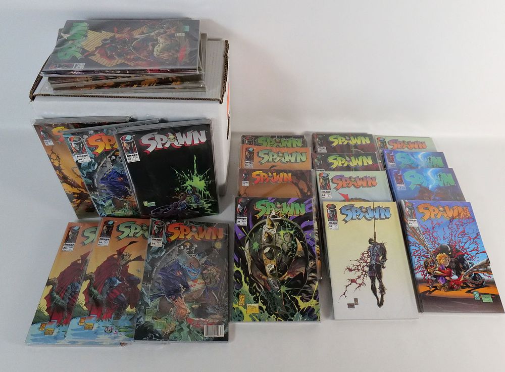Lot 166: Short Box of Spawn Comics