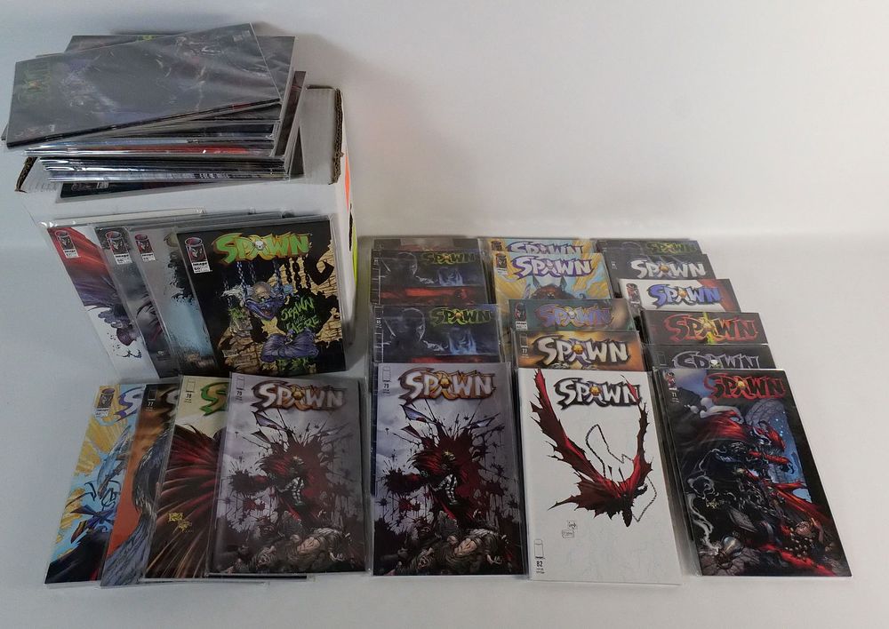Lot 168: Short Box of Spawn Comics