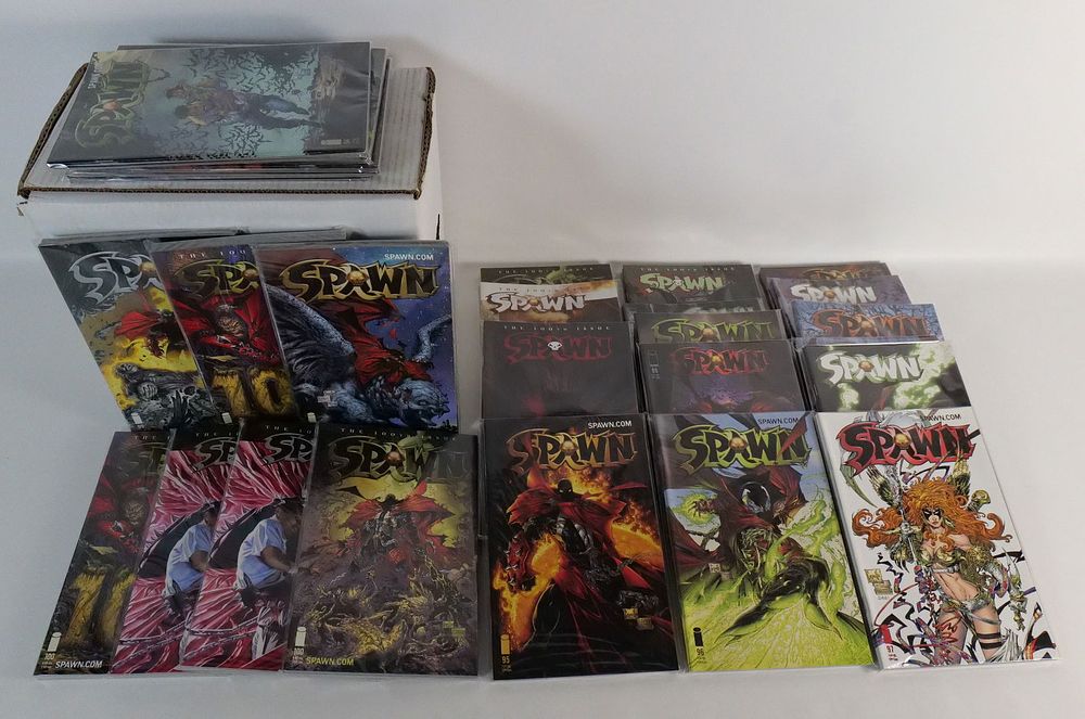 Lot 169: Short Box of Spawn Comics