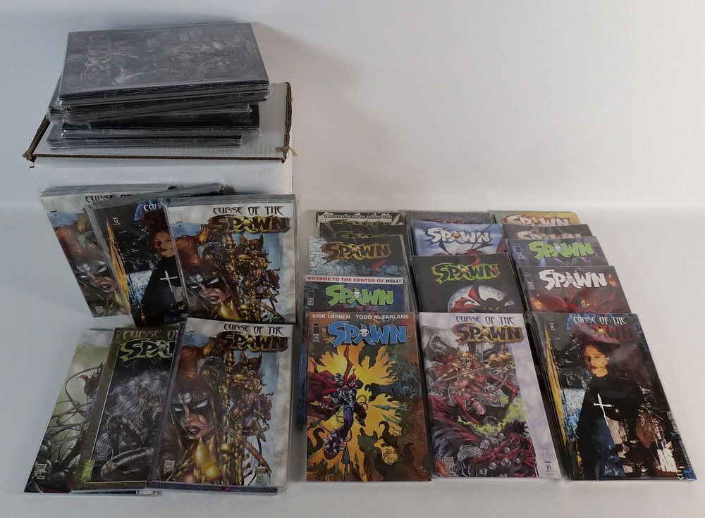 Lot 170: Short Box of Spawn Comics