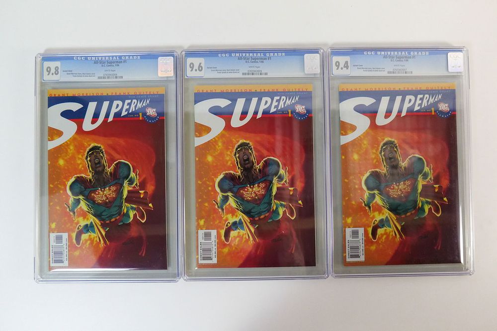 Lot 202: Lot of 3 CGC All-Star Superman Graded Comics