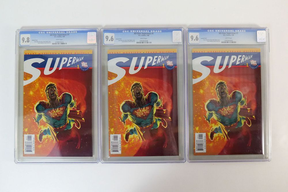 Lot 203: Lot of 3 CGC All-Star Superman Graded Comics