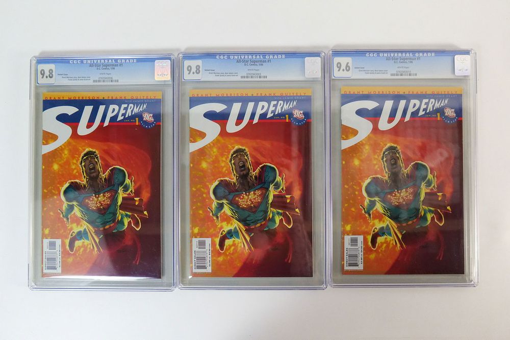 Lot 204: Lot of 3 CGC All-Star Superman Graded Comics