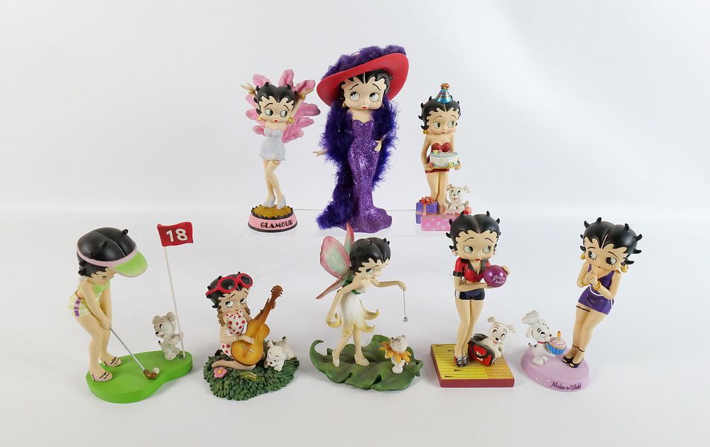 Lot 160: Lot of 8 Westland Betty Boop Figurines