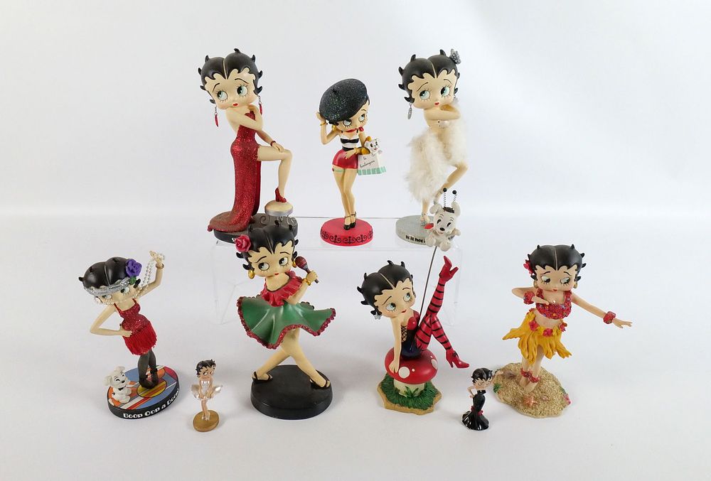Lot 161: Lot of 9 Westland Betty Boop Figurines