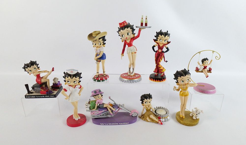 Lot 162: Lot of 9 Westland Betty Boop Figurines