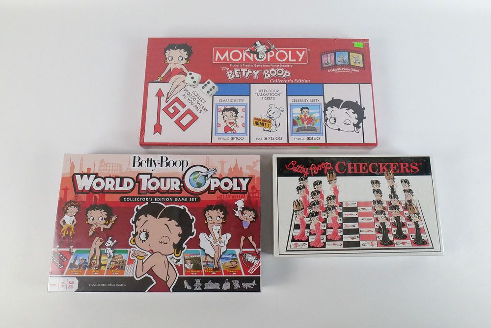 Lot 182: Lot of 3 Sealed Betty Boop Games