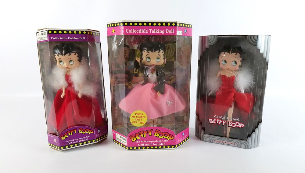 Lot 183: Lot of 3 Betty Boop Collectible Dolls