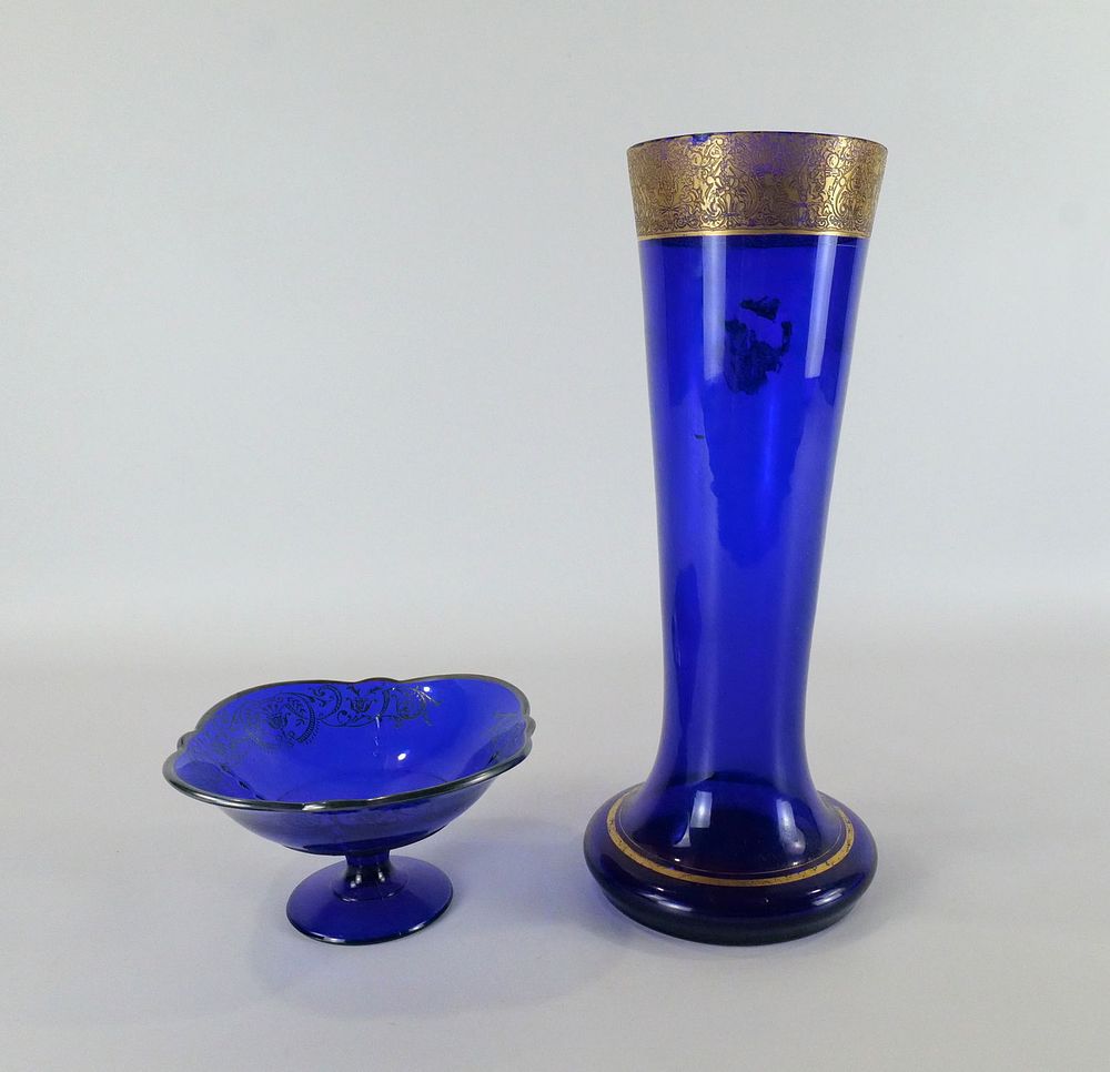 Lot 240: Lot of Cobalt Blue Pieces