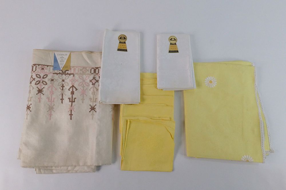 Lot 201: Group Lot of Vintage Textiles with Tags