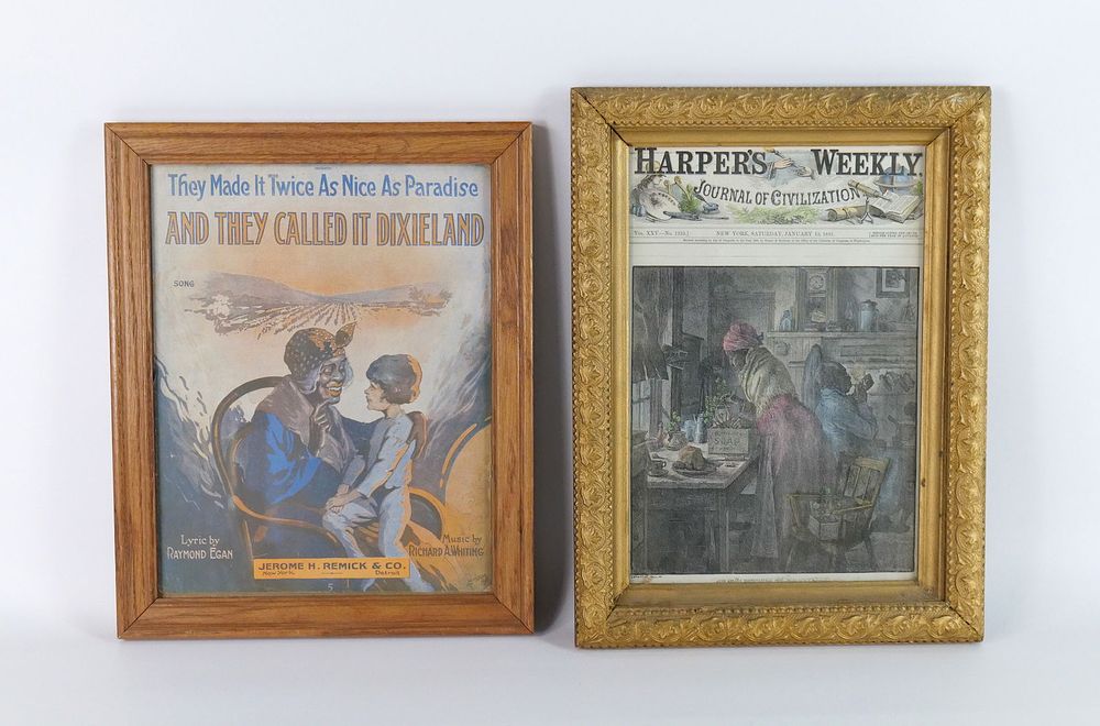 Lot 221: Lot of 2 Americana Framed Pieces