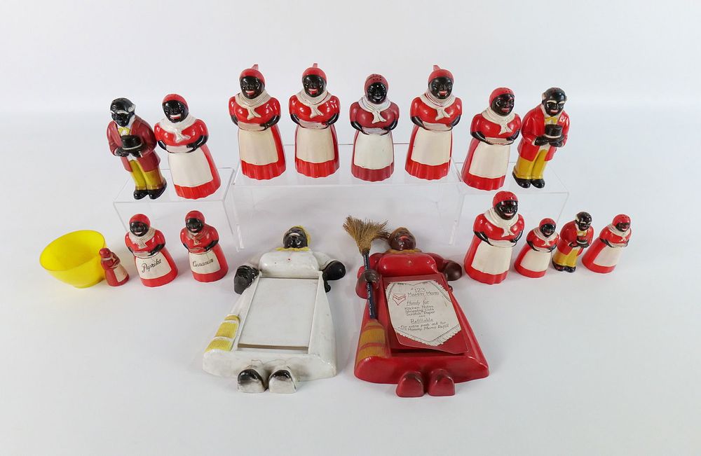 Lot 227: Group Lot of Vintage Plastic Salt, Pepper and Syrup Dispensers