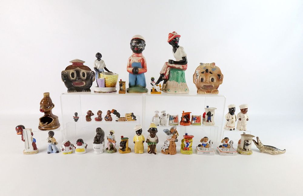 Lot 228: Group Lot of Vintage Americana Porcelain and Bisque Figurines