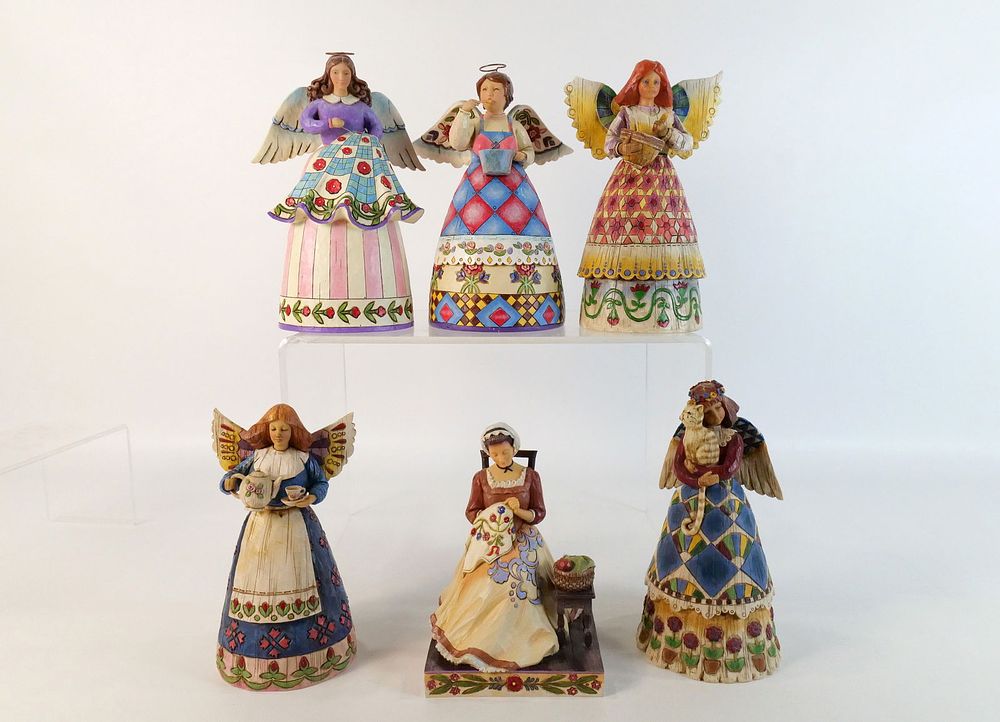 Lot 306: Lot of 6 Jim Shore Figurines