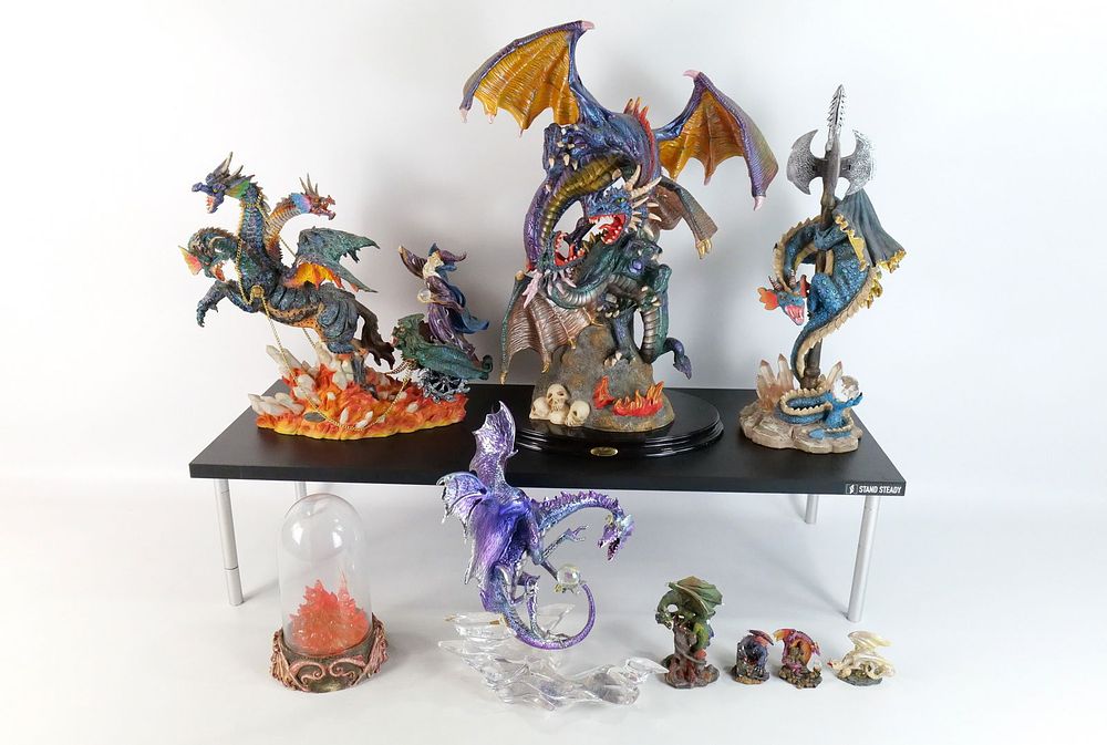 Lot 318: Large Lot of Dragon Figures - All AS-IS