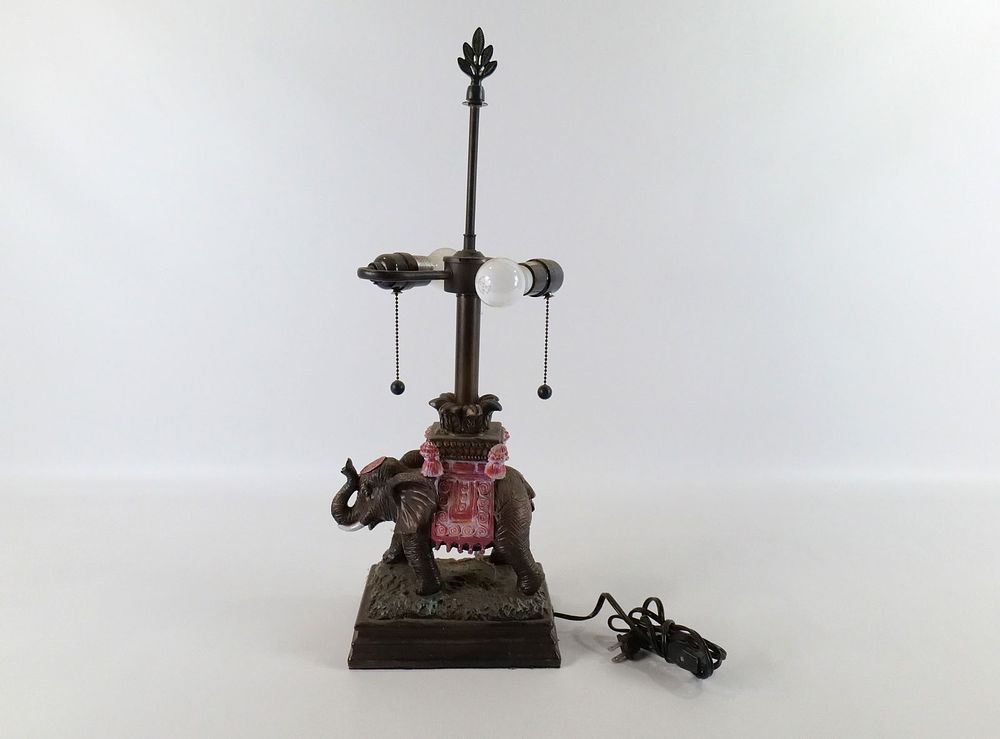 Lot 388: Resin Elephant Lamp