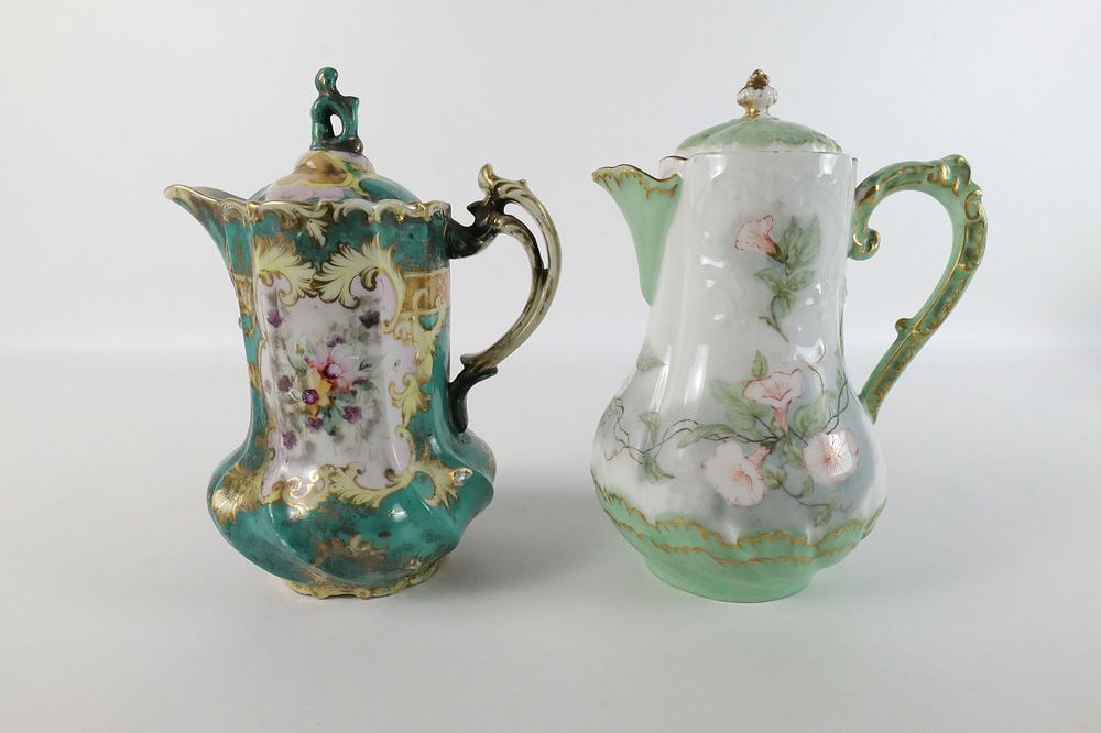 Lot 248: Lot of 2 Victorian Chocolate/Teapots